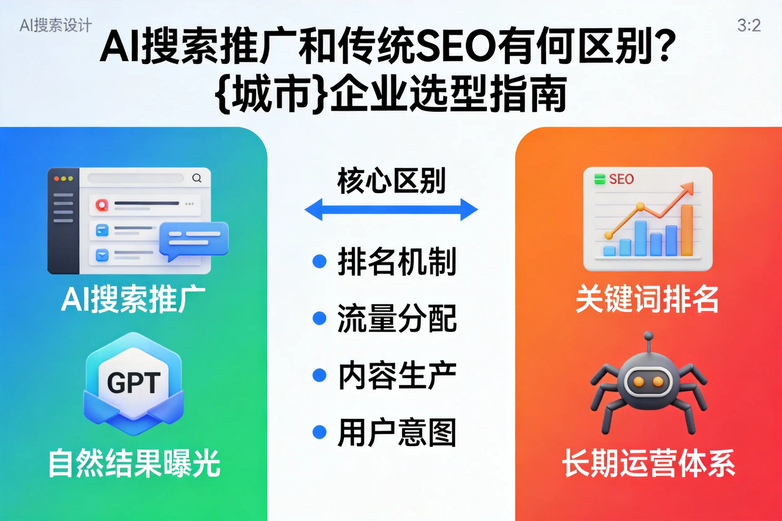 AI搜索推广和传统SEO有何区别?株洲企业选型指南