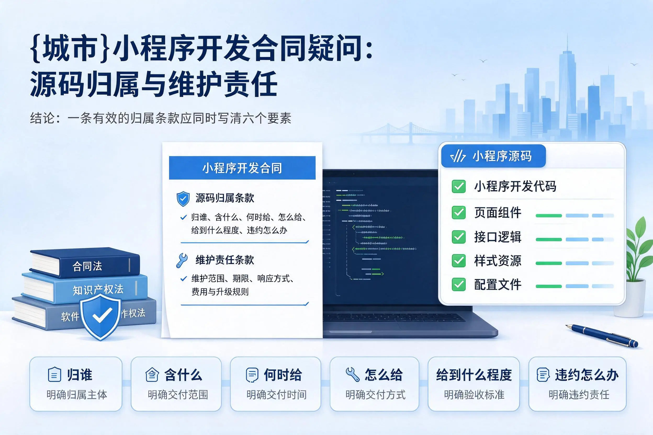 株洲小程序开发合同疑问:源码归属与维护责任