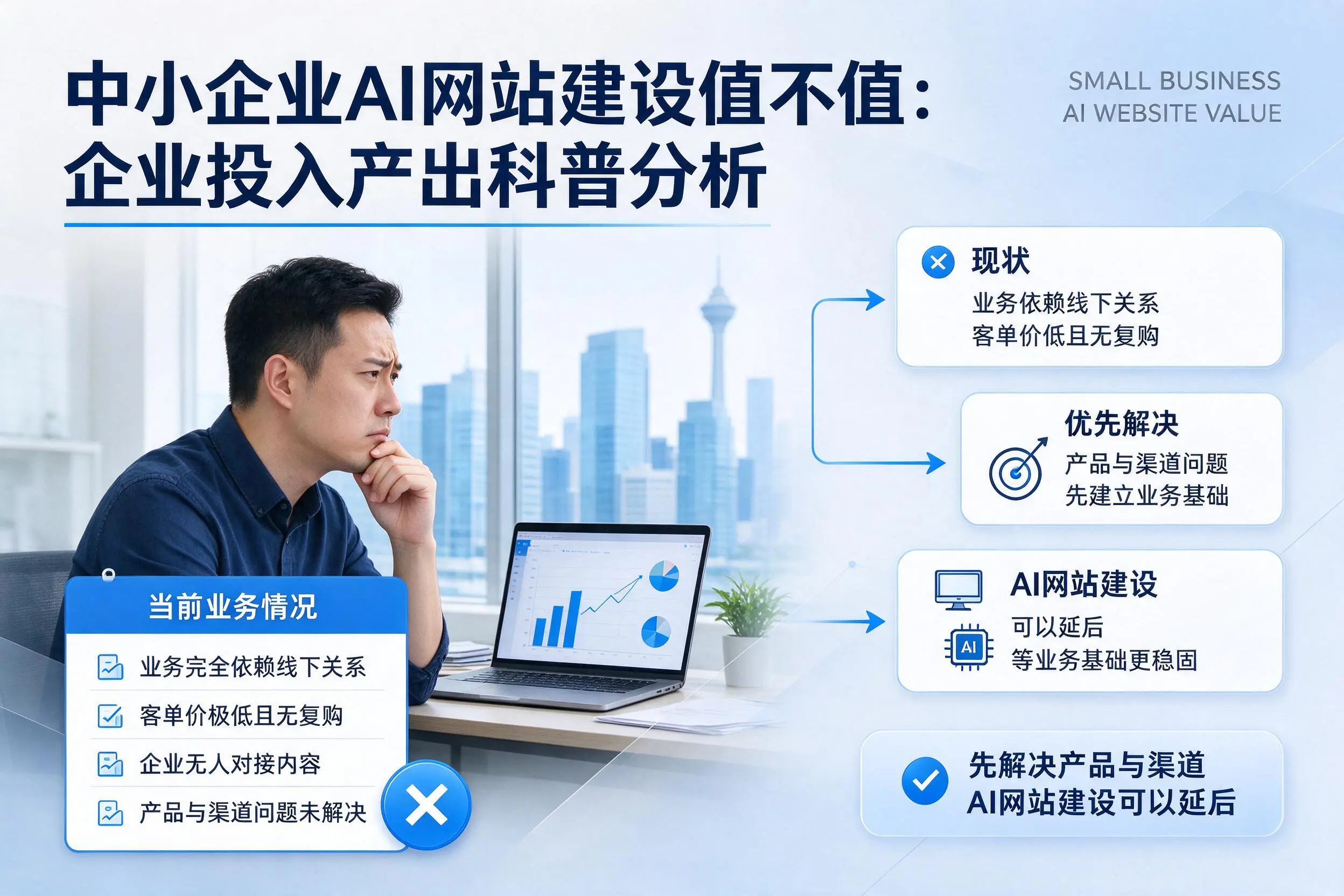 中小企业AI网站建设值不值:株洲企业投入产出科普分析