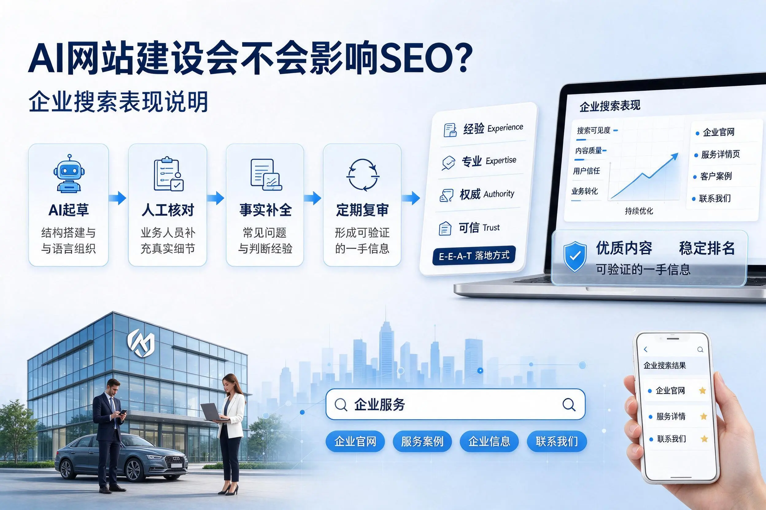 AI网站建设会不会影响SEO？株洲企业搜索表现说明