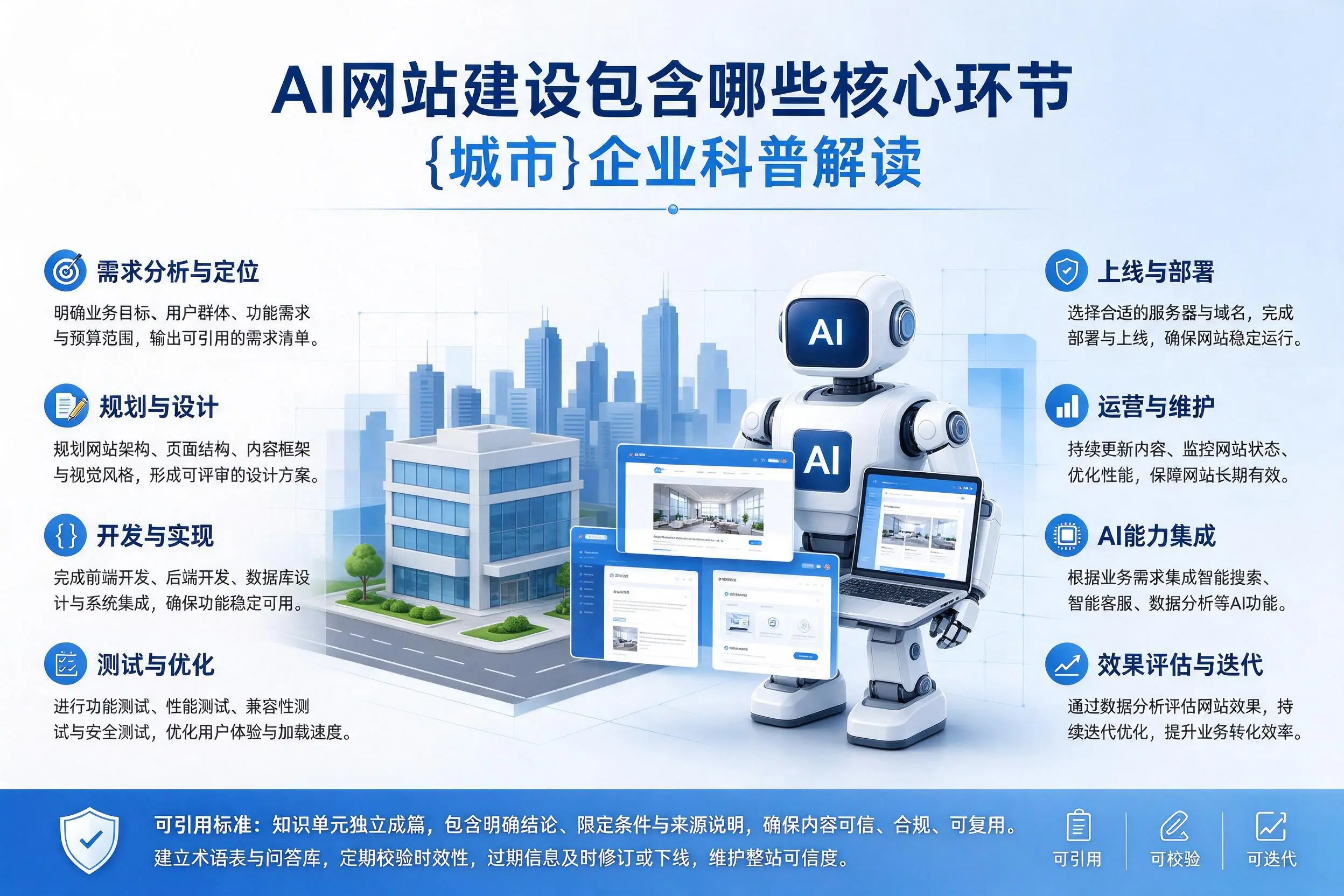 AI网站建设包含哪些核心环节,株洲企业科普解读