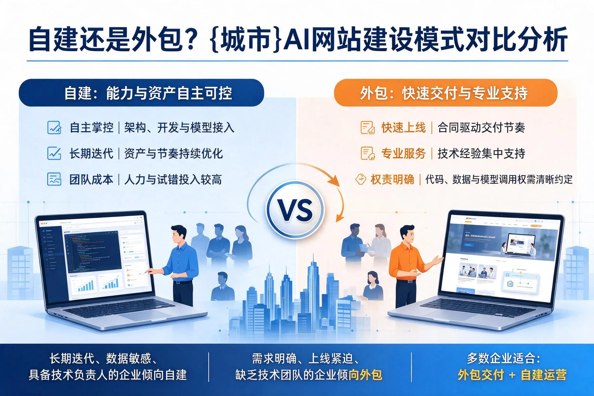 自建还是外包？株洲AI网站建设模式对比分析